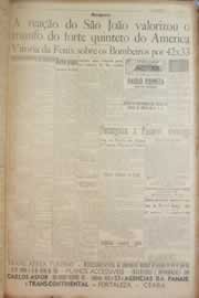 Página do jornal Correio do Ceará de junho de 1950