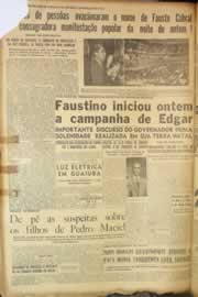 Página do jornal Correio do Ceará de junho de 1950