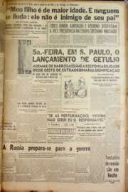 Página do jornal Correio do Ceará de junho de 1950
