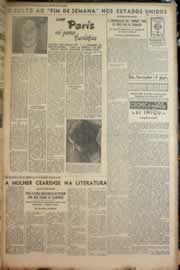 Página do jornal Correio do Ceará de junho de 1950