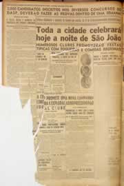Página do jornal Correio do Ceará de junho de 1950