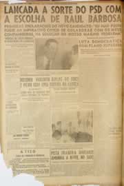 Página do jornal Correio do Ceará de junho de 1950