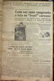 Página do jornal Correio do Ceará de junho de 1950