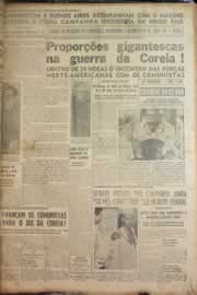 Página do jornal Correio do Ceará de junho de 1950