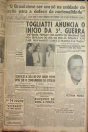 Página do jornal Correio do Ceará de julho de 1950