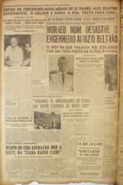 Página do jornal Correio do Ceará de julho de 1950