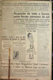 Página do jornal Correio do Ceará de julho de 1950