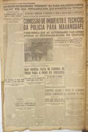 Página do jornal Correio do Ceará de julho de 1950