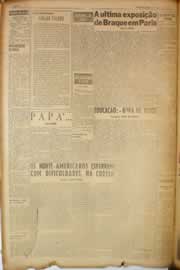 Página do jornal Correio do Ceará de julho de 1950
