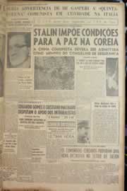 Página do jornal Correio do Ceará de julho de 1950