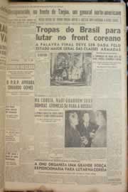 Página do jornal Correio do Ceará de julho de 1950