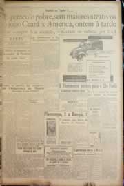 Página do jornal Correio do Ceará de julho de 1950