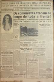 Página do jornal Correio do Ceará de julho de 1950