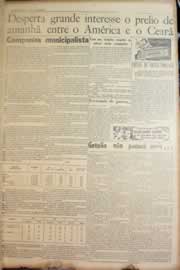 Página do jornal Correio do Ceará de julho de 1950