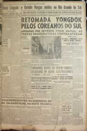 Página do jornal Correio do Ceará de agosto de 1950