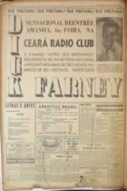 Página do jornal Correio do Ceará de agosto de 1950