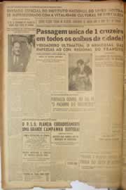 Página do jornal Correio do Ceará de agosto de 1950