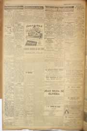Página do jornal Correio do Ceará de agosto de 1950