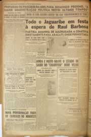 Página do jornal Correio do Ceará de agosto de 1950