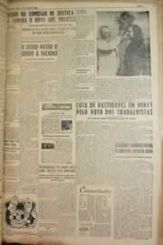 Página do jornal Correio do Ceará de agosto de 1950