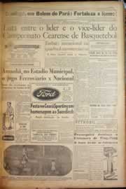 Página do jornal Correio do Ceará de setembro de 1950