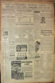 Página do jornal Correio do Ceará de setembro de 1950