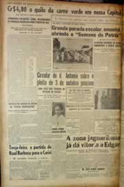 Página do jornal Correio do Ceará de setembro de 1950