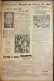 Página do jornal Correio do Ceará de setembro de 1950