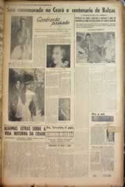 Página do jornal Correio do Ceará de setembro de 1950