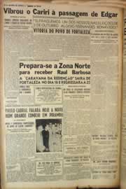 Página do jornal Correio do Ceará de setembro de 1950