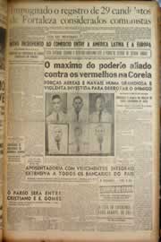 Página do jornal Correio do Ceará de setembro de 1950