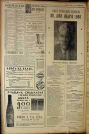 Página do jornal Correio do Ceará de setembro de 1950