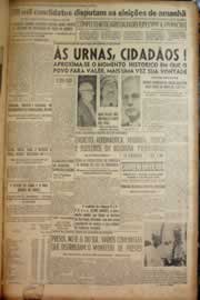 Página do jornal Correio do Ceará de outubro de 1950