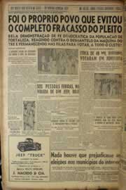 Página do jornal Correio do Ceará de outubro de 1950