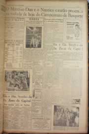 Página do jornal Correio do Ceará de outubro de 1950