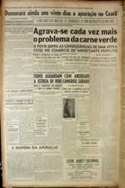 Página do jornal Correio do Ceará de outubro de 1950