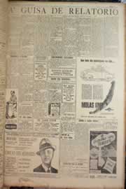 Página do jornal Correio do Ceará de outubro de 1950