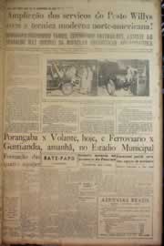 Página do jornal Correio do Ceará de outubro de 1950
