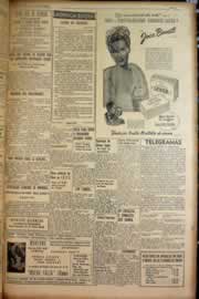 Página do jornal Correio do Ceará de outubro de 1950