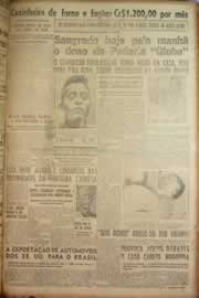 Página do jornal Correio do Ceará de outubro de 1950