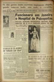 Página do jornal Correio do Ceará de novembro de 1950