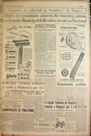 Página do jornal Correio do Ceará de novembro de 1950