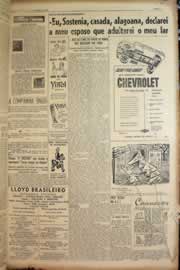 Página do jornal Correio do Ceará de novembro de 1950