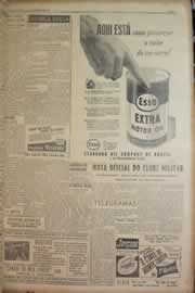 Página do jornal Correio do Ceará de novembro de 1950