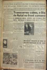 Página do jornal Correio do Ceará de dezembro de 1950
