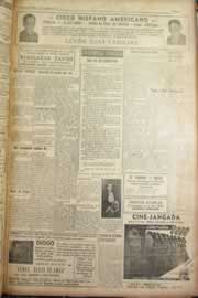 Página do jornal Correio do Ceará de janeiro de 1951