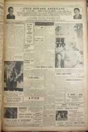 Página do jornal Correio do Ceará de janeiro de 1951