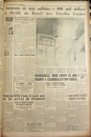 Página do jornal Correio do Ceará de janeiro de 1951