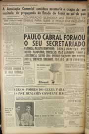 Página do jornal Correio do Ceará de janeiro de 1951