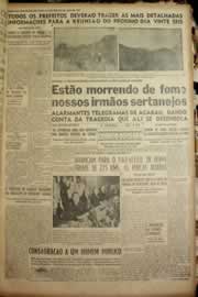 Página do jornal Correio do Ceará de março de 1951
